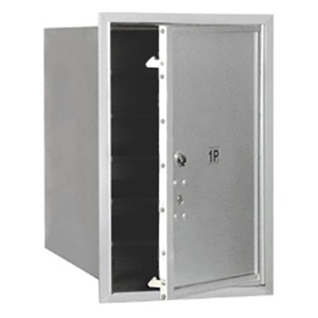 SALSBURY INDUSTRIES Salsbury Industries 3706S-1PAFP 4C Horiz Mailbox Parcel Locker in Aluminum - Front Loading Access 3706S-1PAFP